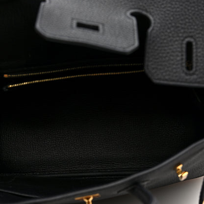 Hermes Togo Birkin 25 Black 5 of 11