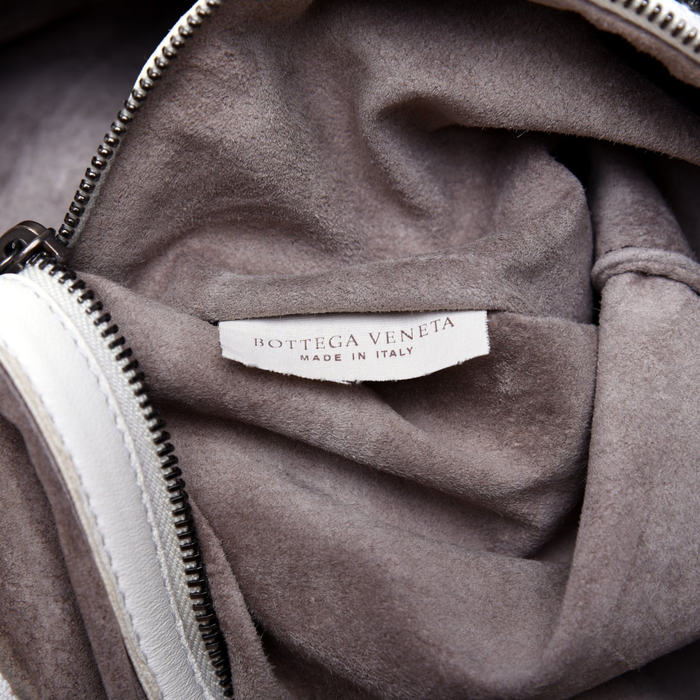 Nappa Intrecciato Large Veneta Hobo White