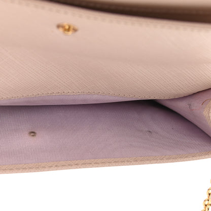 Salvatore Ferragamo Calfskin Miss Vara Wallet On Chain Pink 10 of 10