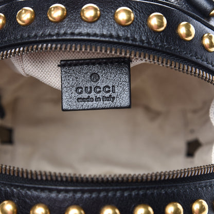 Gucci Calfskin Studded Mini Tifosa Baseball Shaped Shoulder Bag Black 6 of 10