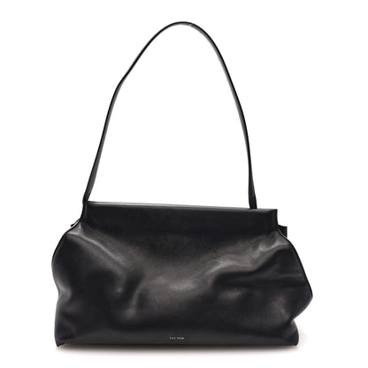 The Row Saddle Calfskin Sienna Shoulder Bag Black 1 of 9