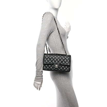 Chanel Lambskin Quilted Medium Double Flap Black 2 of 12