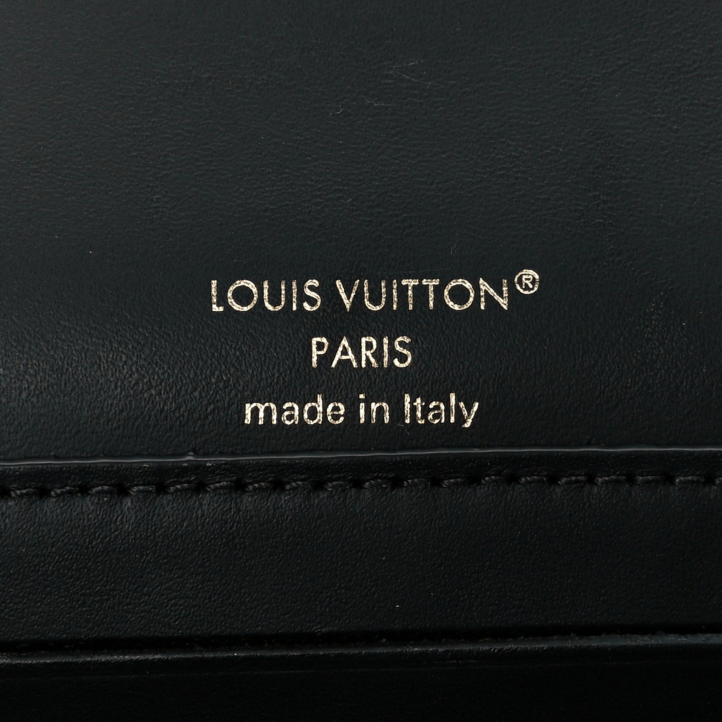 Lambskin Malletage Wallet On Chain GO-14 Black