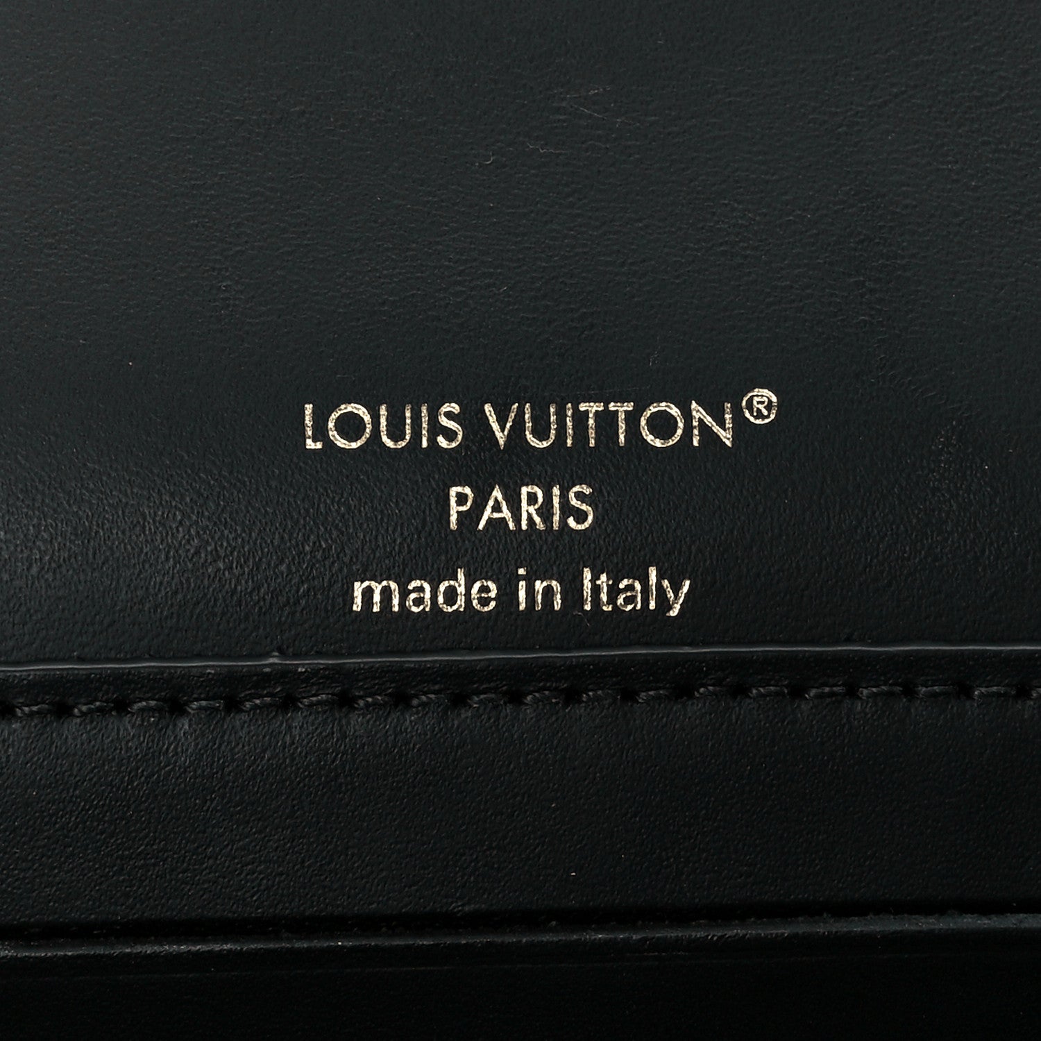 Louis Vuitton Lambskin Malletage Wallet On Chain GO-14 Black 6 of 11