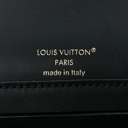 Louis Vuitton Lambskin Malletage Wallet On Chain GO-14 Black 6 of 11