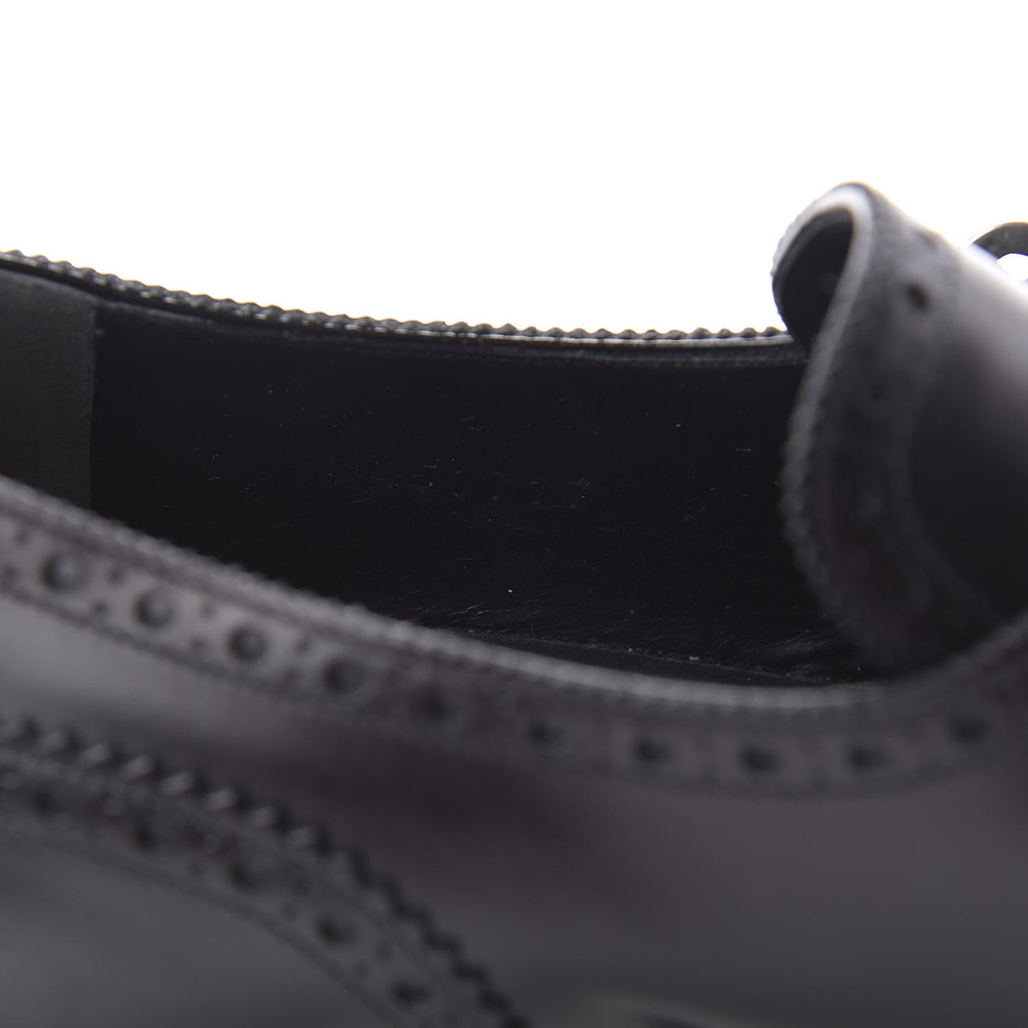 Calfskin Bee Embroidered Mens Queercore Brogue Wingtip Monk Strap Loafers 9 Black