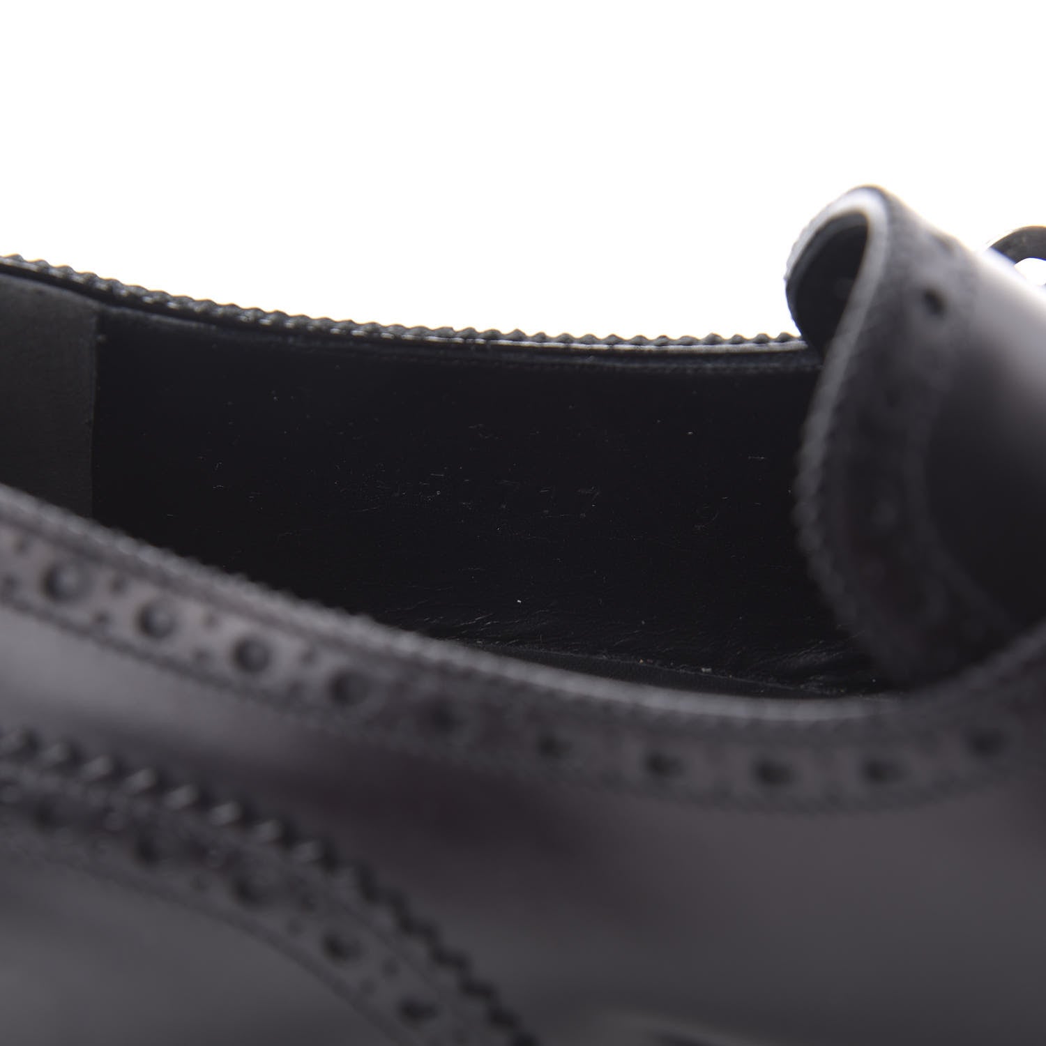 Gucci Calfskin Bee Embroidered Mens Queercore Brogue Wingtip Monk Strap Loafers 9 Black 9 of 13