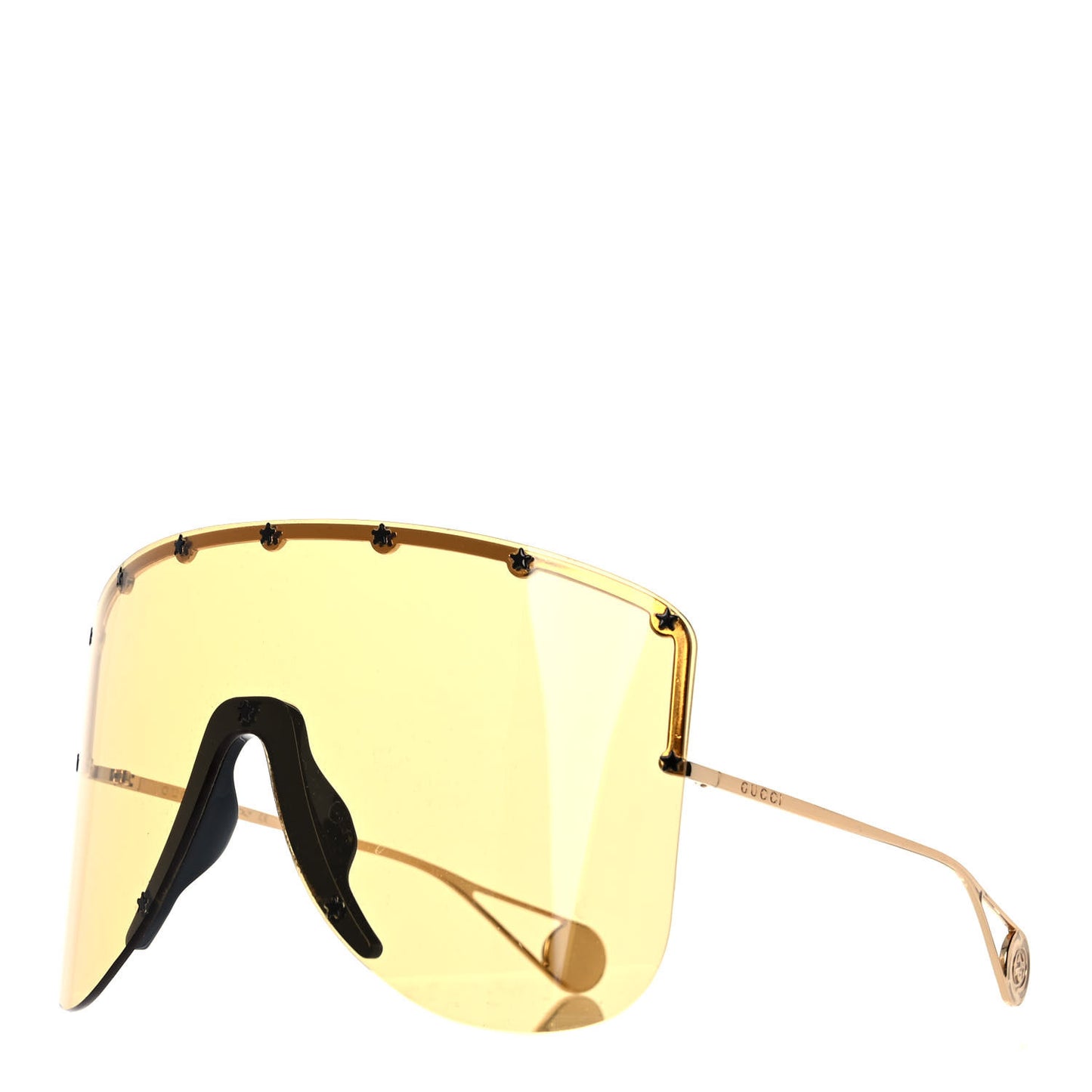Star Studded Shield Sunglasses GG0541S Yellow