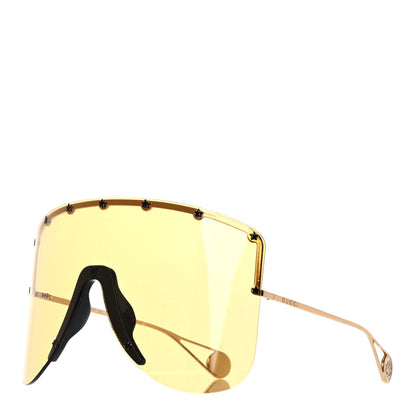 Gucci Star Studded Shield Sunglasses GG0541S Yellow 1 of 7