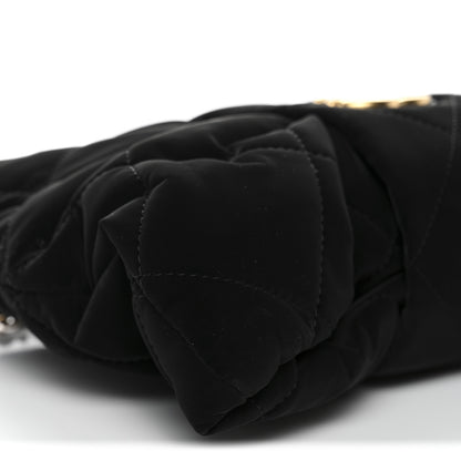Chanel Velvet Effect Nylon Quilted Mini Bow Bag Black 9 of 10