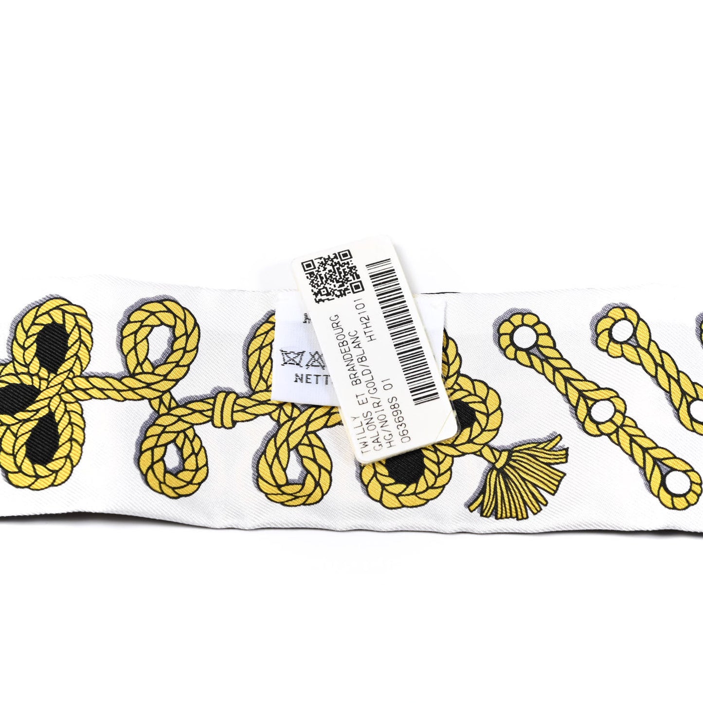 Silk Galons Et Brandebourg Twilly Black Gold White