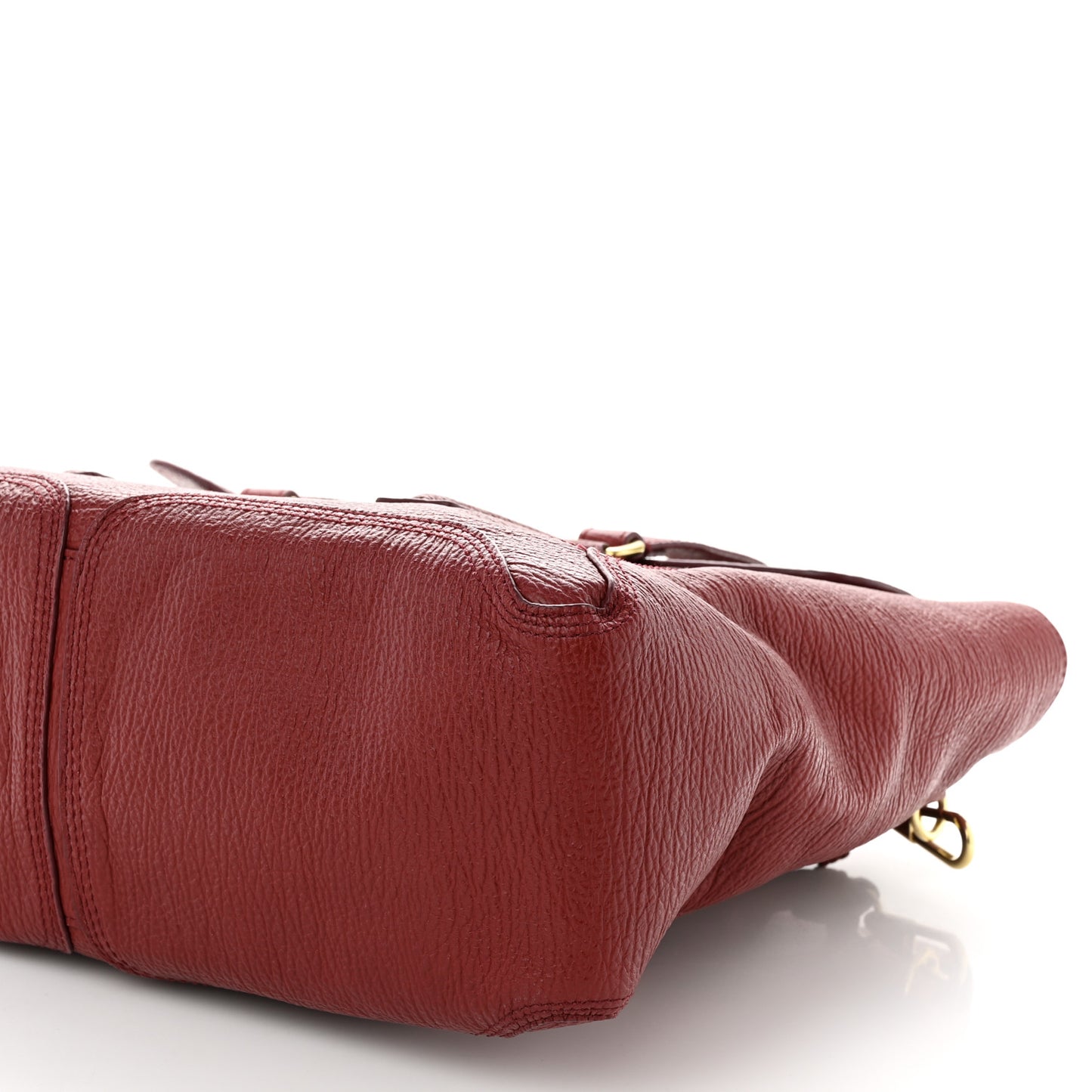 Textured Calfskin Large Pashli Satchel Oxblood