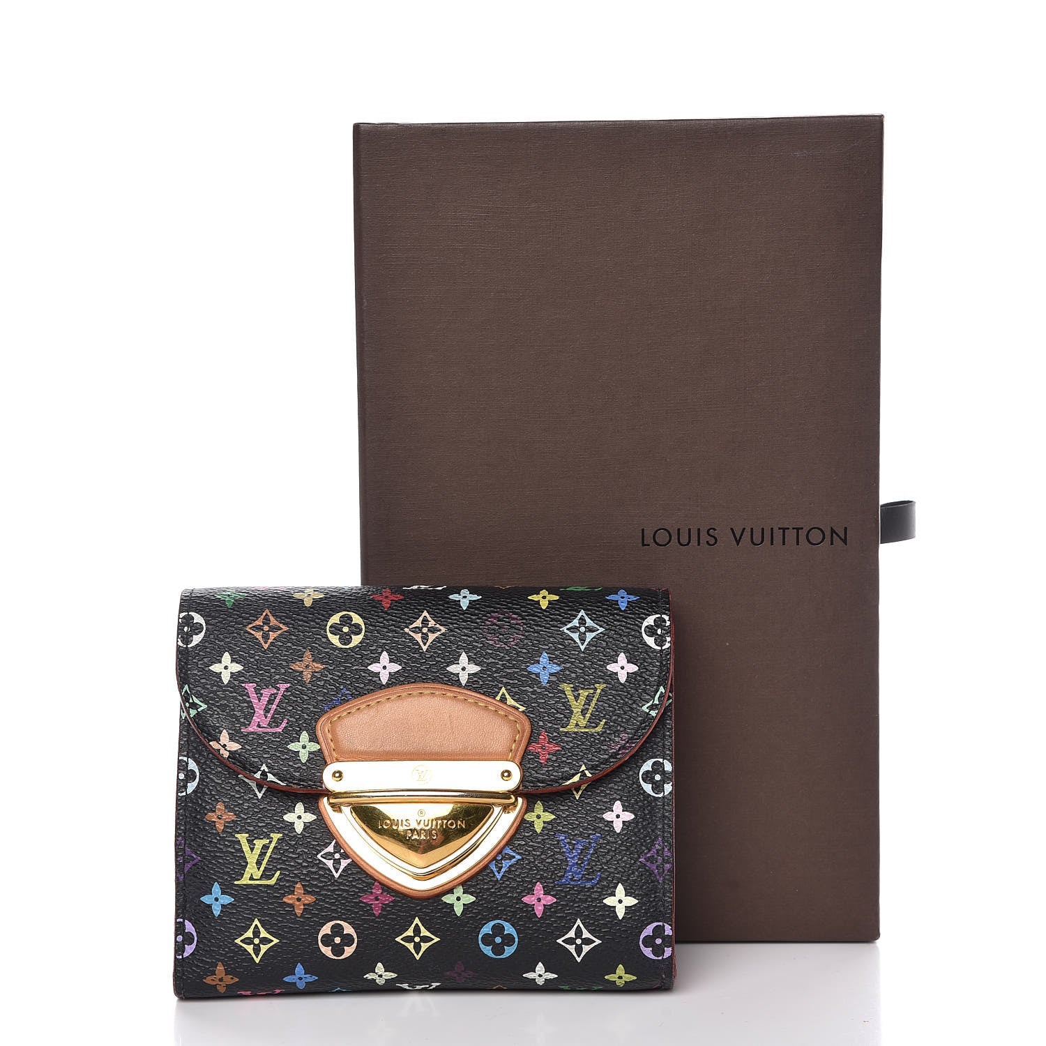 Louis Vuitton Monogram Multicolor Joey Wallet Black Grenade 12 of 12