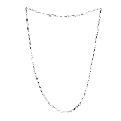 Gucci Sterling Silver Square Link Necklace 16 3 of 5