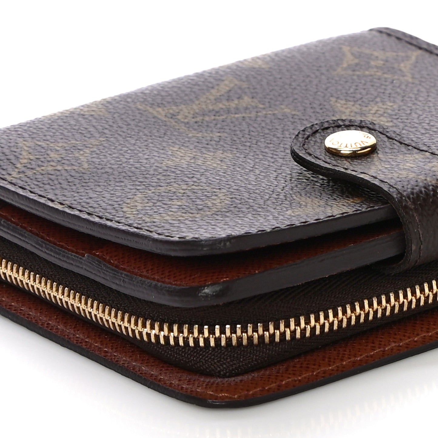 Monogram Compact Zippe Zipped Wallet