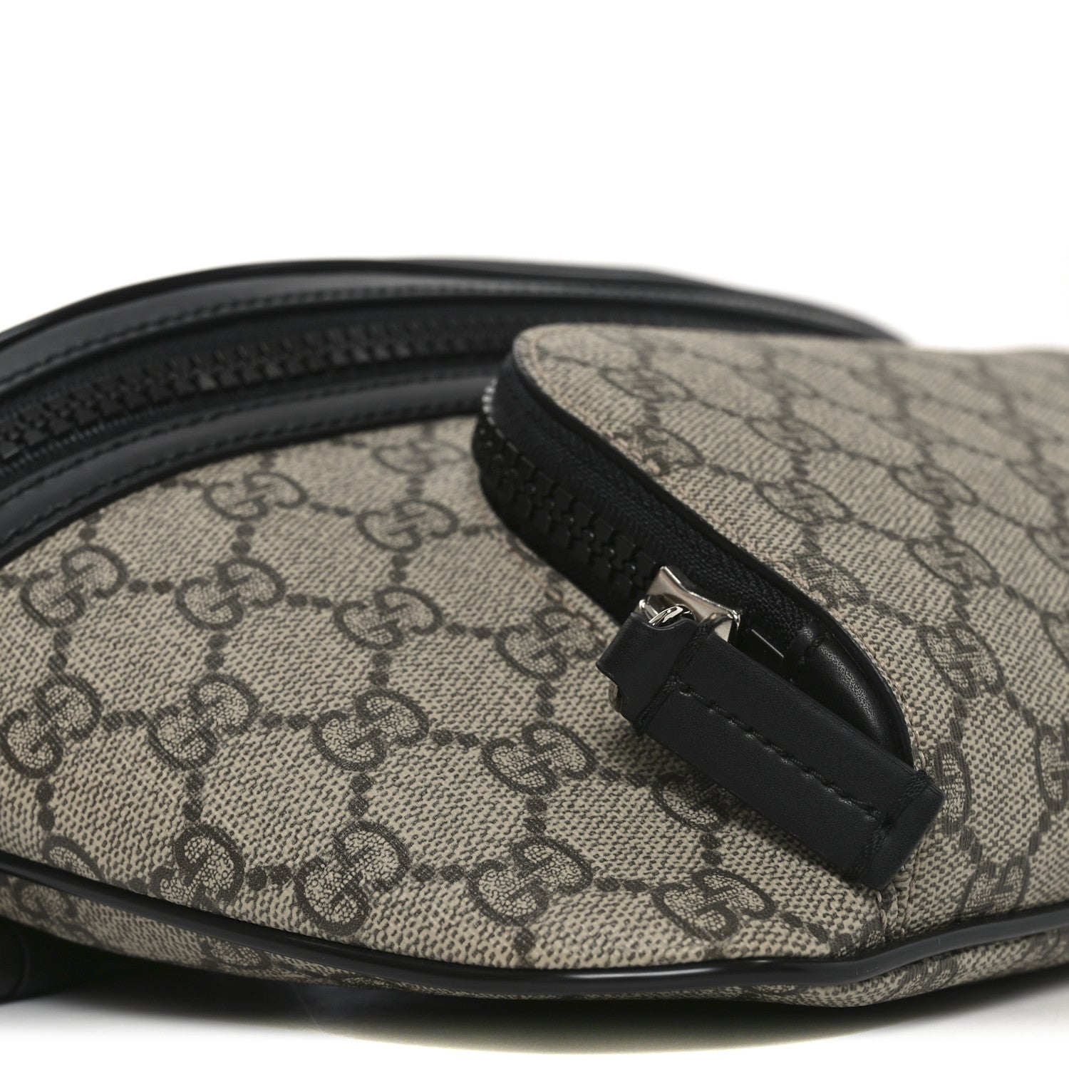 Gucci GG Supreme Monogram Large Belt Bag Beige Ebony Black 15 of 18