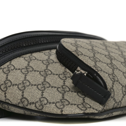 Gucci GG Supreme Monogram Large Belt Bag Beige Ebony Black 15 of 18