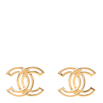 Chanel Metal Obazine CC Earrings Gold 1 of 5