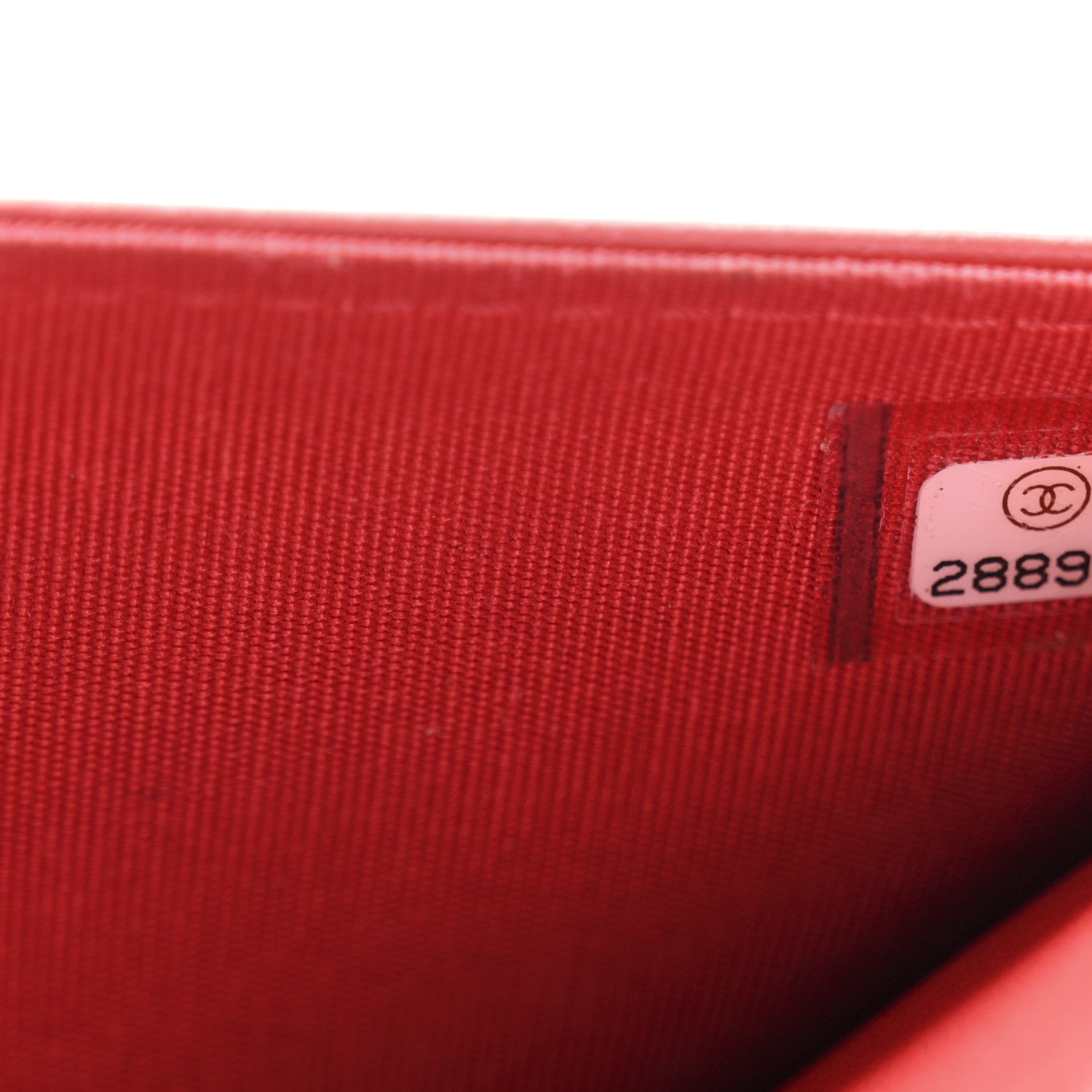 Chanel Caviar Quilted Boy Wallet On Chain WOC Red 8 of 13