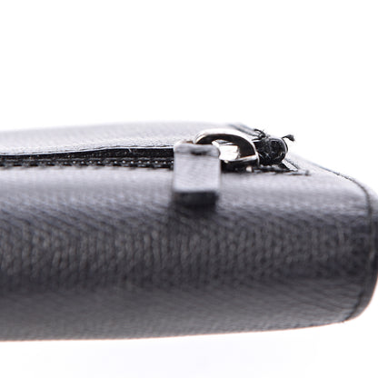 Chanel Grained Calfskin CC Button Flap Wallet Black 13 of 13