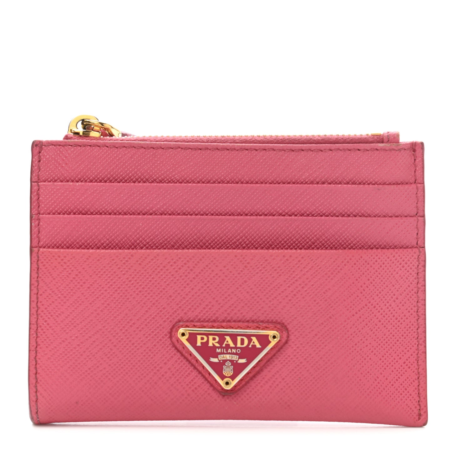 Saffiano Zip Card Holder