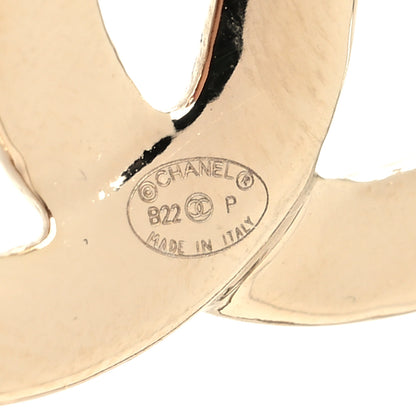 Chanel Metal CC Heart Coco In Love Hoop Earrings Gold 4 of 4
