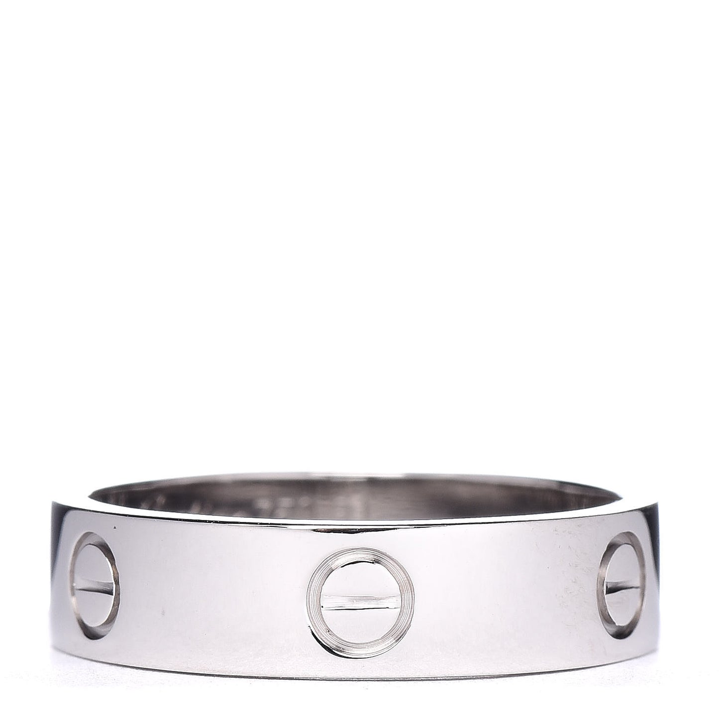 18K White Gold 5.5mm LOVE Ring 61 9.5