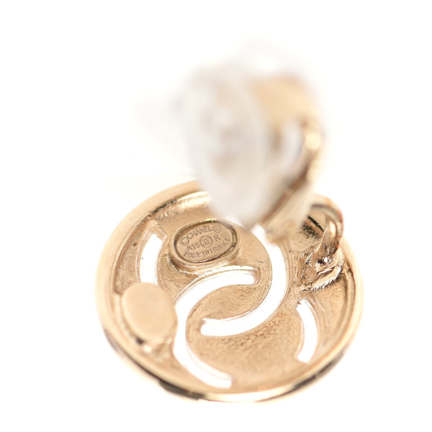 Chanel CC Clip On Earrings Gold 4 of 5