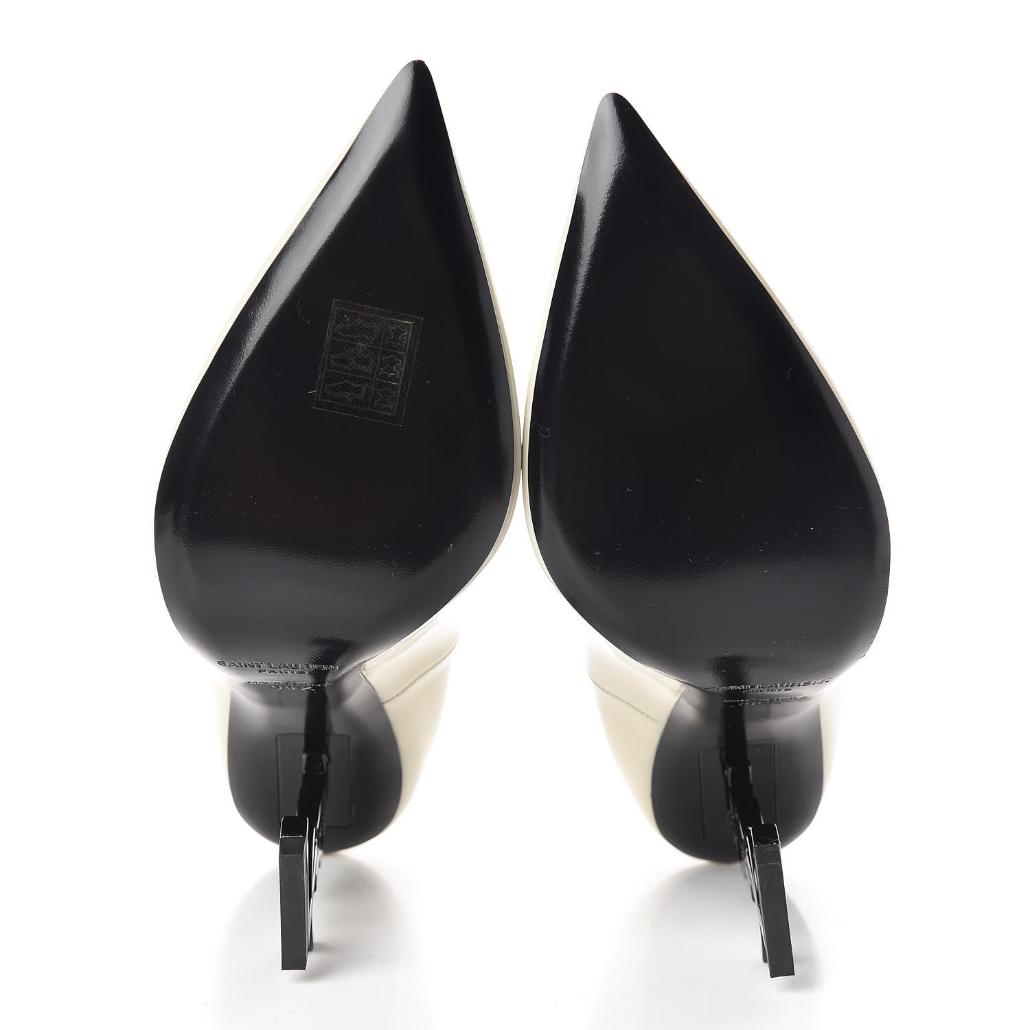 Saint Laurent Patent Opyum 85 Pumps 38.5 Neutro 5 of 9