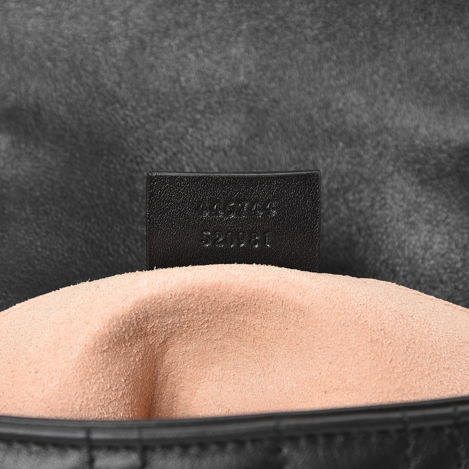 Gucci Calfskin Matelasse Studded Mini Pearly GG Marmont Shoulder Bag Black 7 of 7