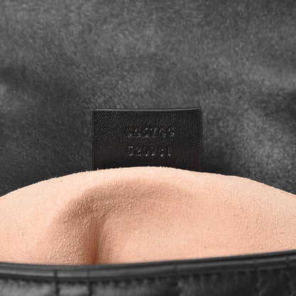 Gucci Calfskin Matelasse Studded Mini Pearly GG Marmont Shoulder Bag Black 7 of 7