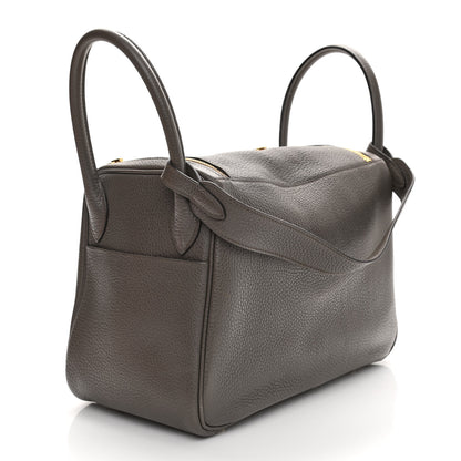 Hermes Taurillon Clemence Lindy 30 Etain 3 of 11