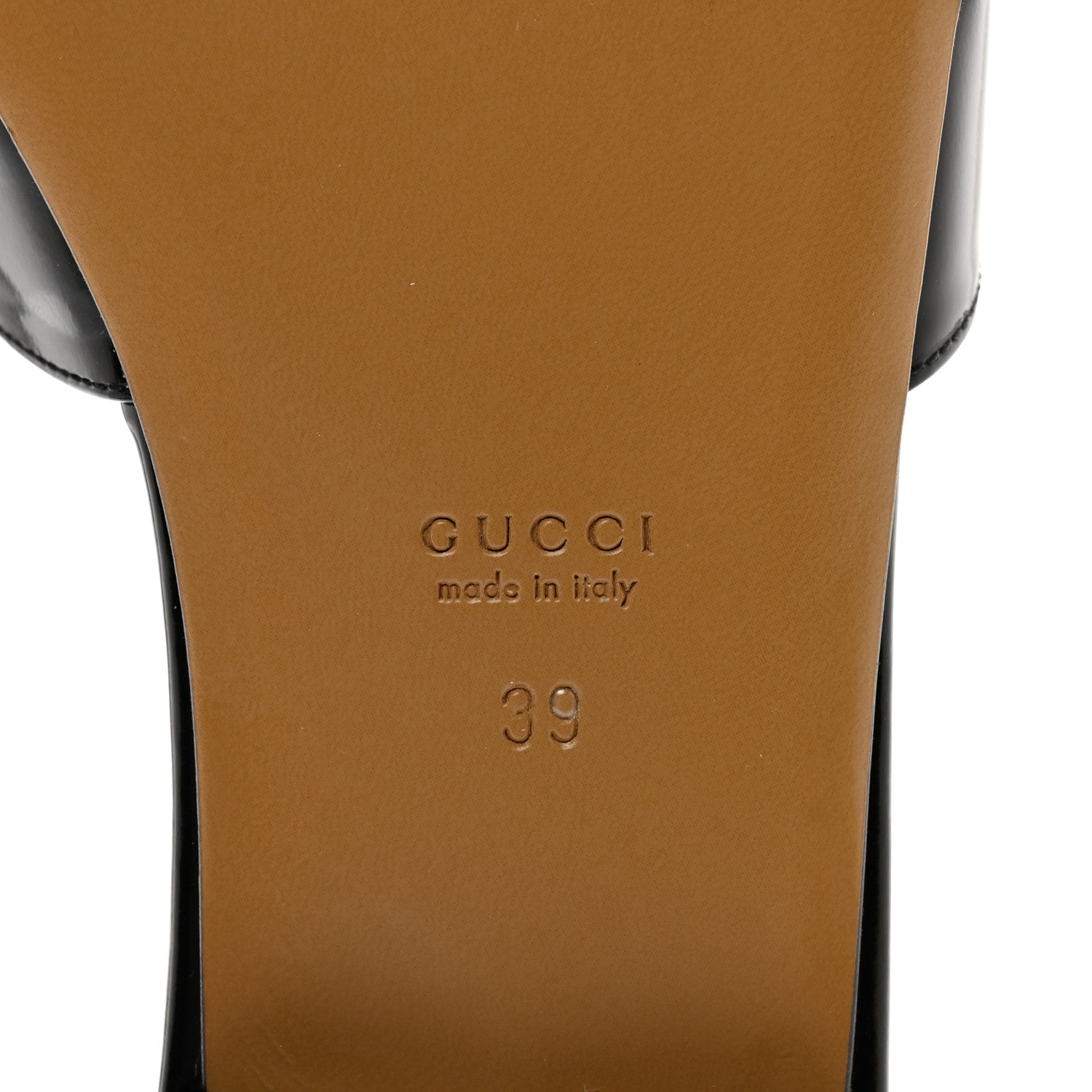 Gucci Patent Crystal Snake Head Block Heel Slide Sandals 39 Black 6 of 9