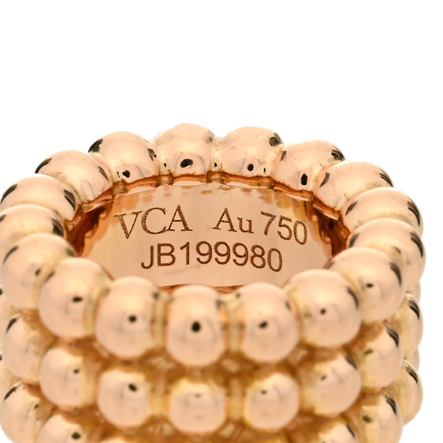 18K Rose Gold Perlee 3-Row Pendant