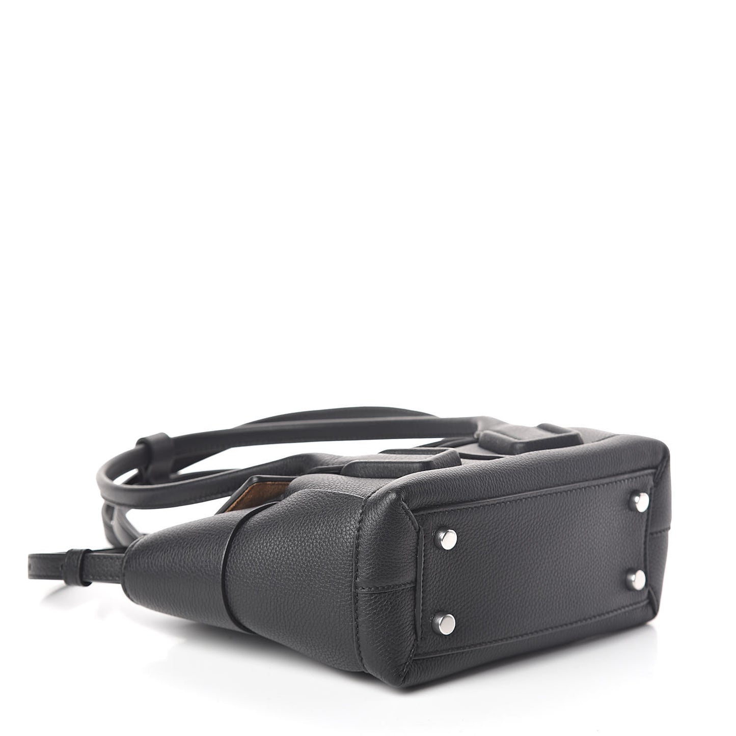 Grained Calfskin Maxi Intrecciato Arco 29 Black