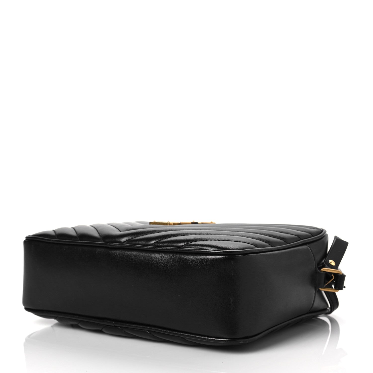 Saint Laurent Calfskin Matelasse Monogram Lou Camera Bag Black 7 of 7