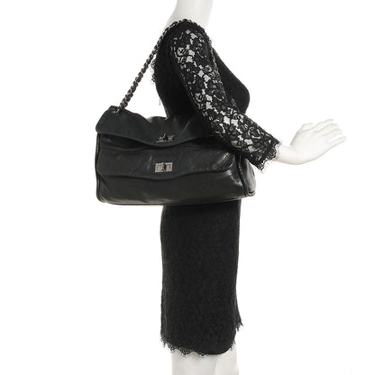 Chanel Lambskin Jumbo Mademoiselle Double Flap Black 2 of 8
