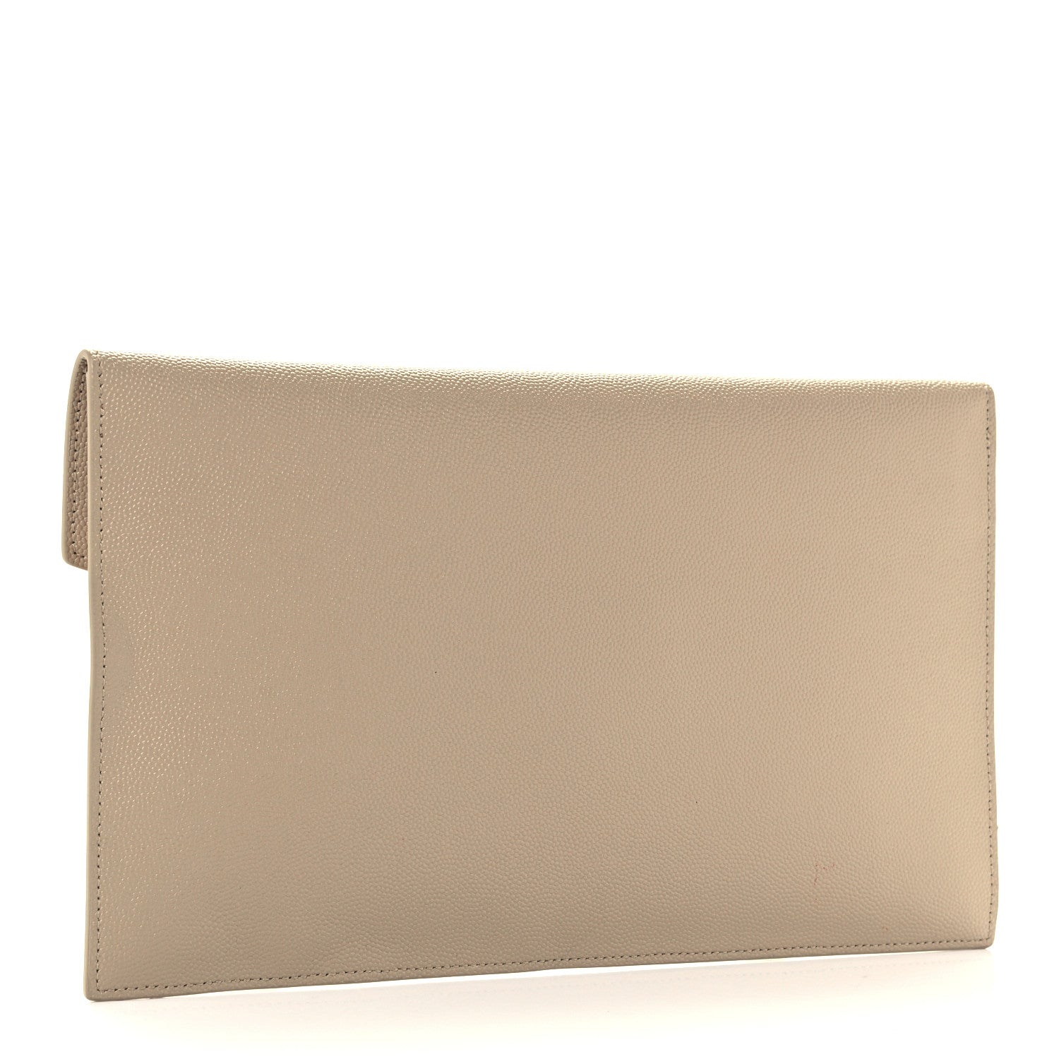 Saint Laurent Grain De Poudre Uptown Pouch Dark Beige 3 of 10
