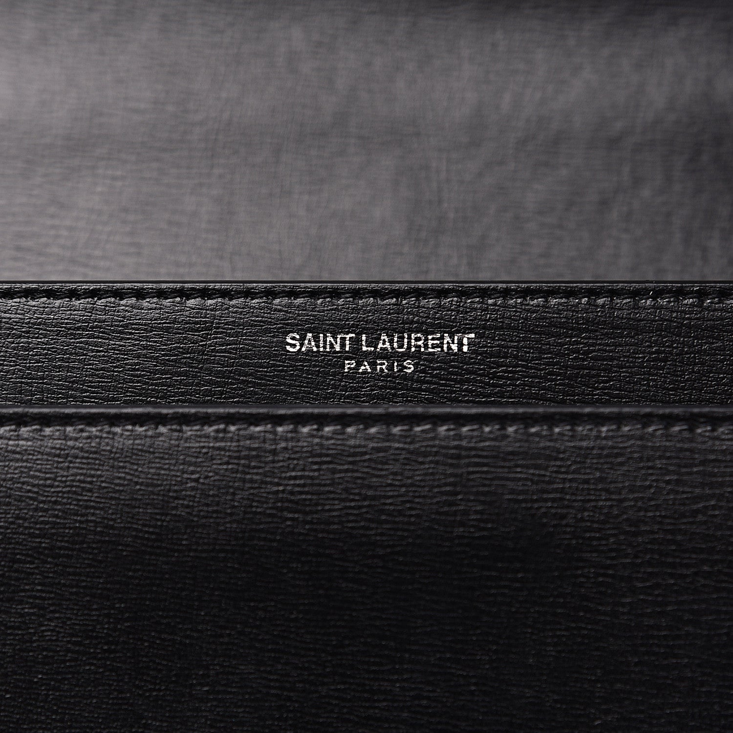 Saint Laurent Grained Calfskin Medium Monogram Sunset Black 6 of 11