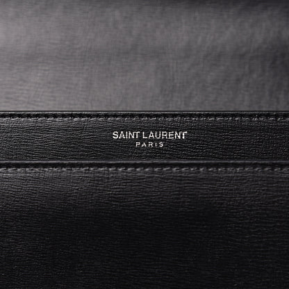 Saint Laurent Grained Calfskin Medium Monogram Sunset Black 6 of 11