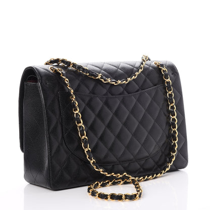 Chanel Caviar Quilted Maxi Double Flap Black 4 of 8