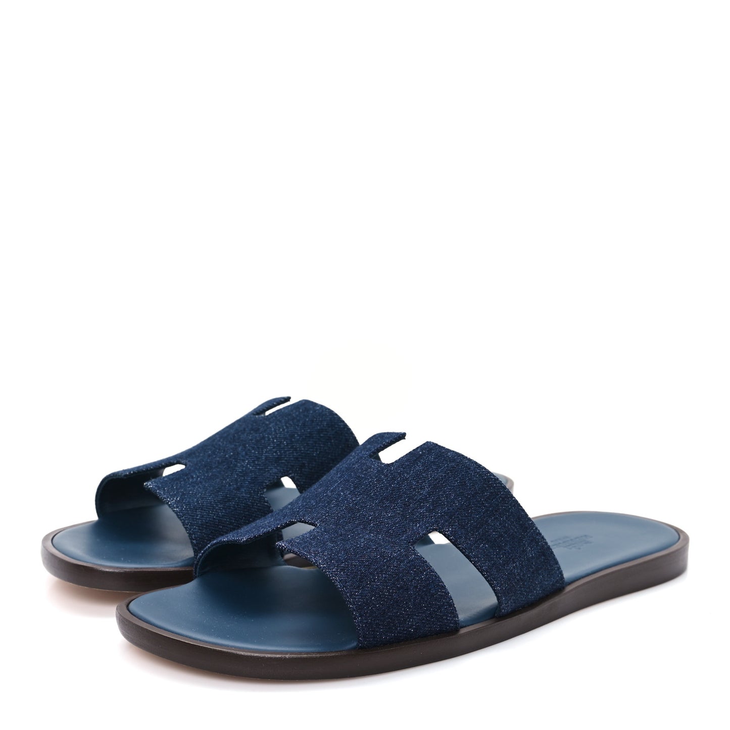 Denim Calfskin Mens Izmir Sandals 42.5 Bleu Brut Bleu Celeste