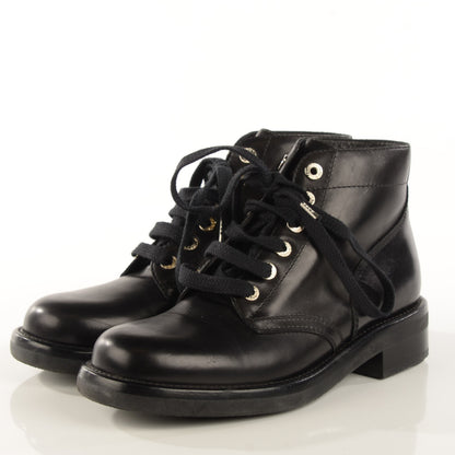 Chanel Calfskin Short Boots 37 Black 2 of 8