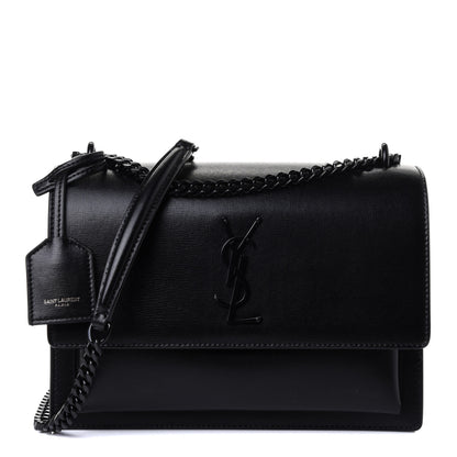 Saint Laurent Calfskin Medium Monogram Sunset Black 1 of 4