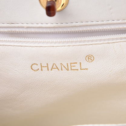 Chanel Lambskin Tortoise Handbag White 6 of 16