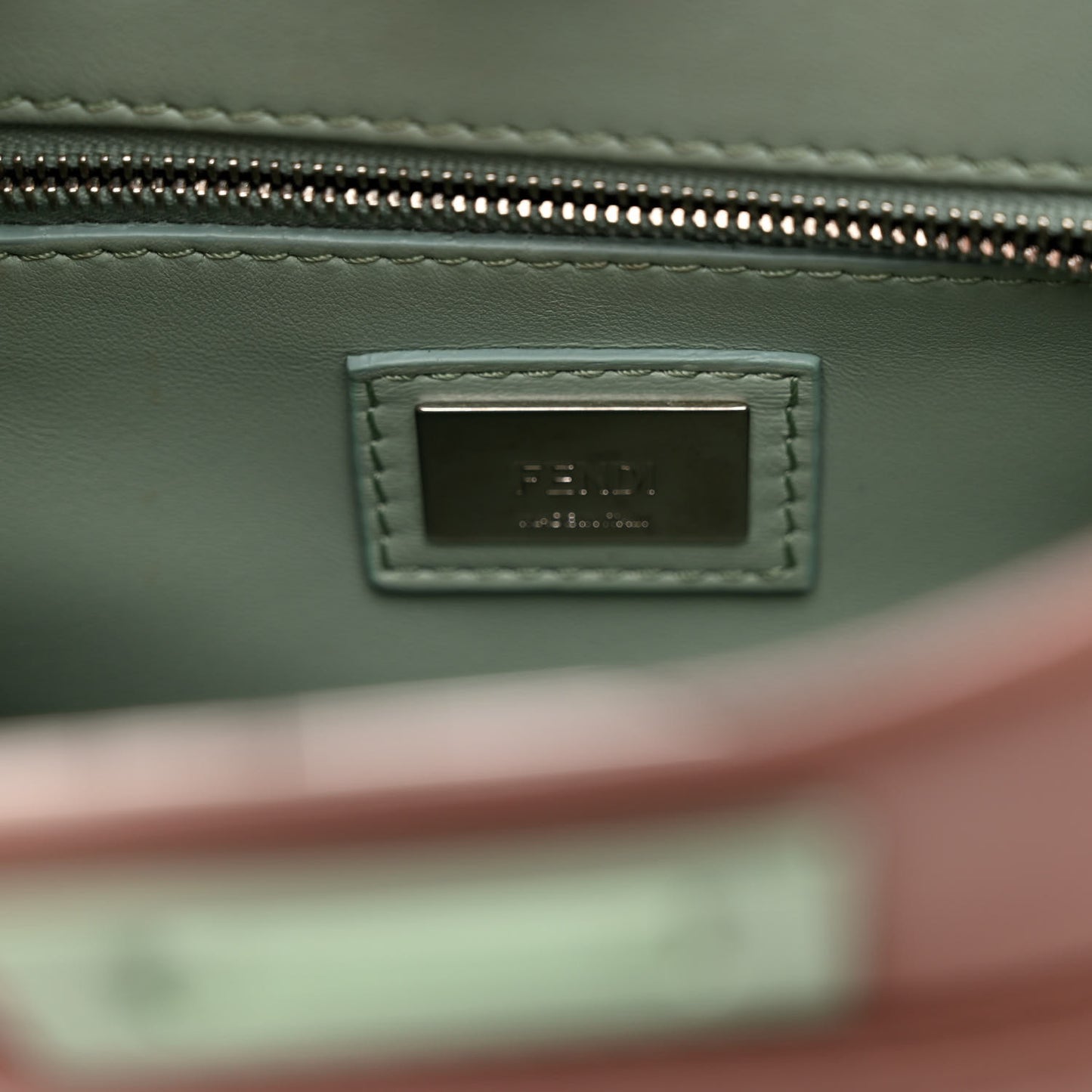 Nappa Colorblock Mini Peekaboo Iconic Satchel English Rose Plaster Oxigen