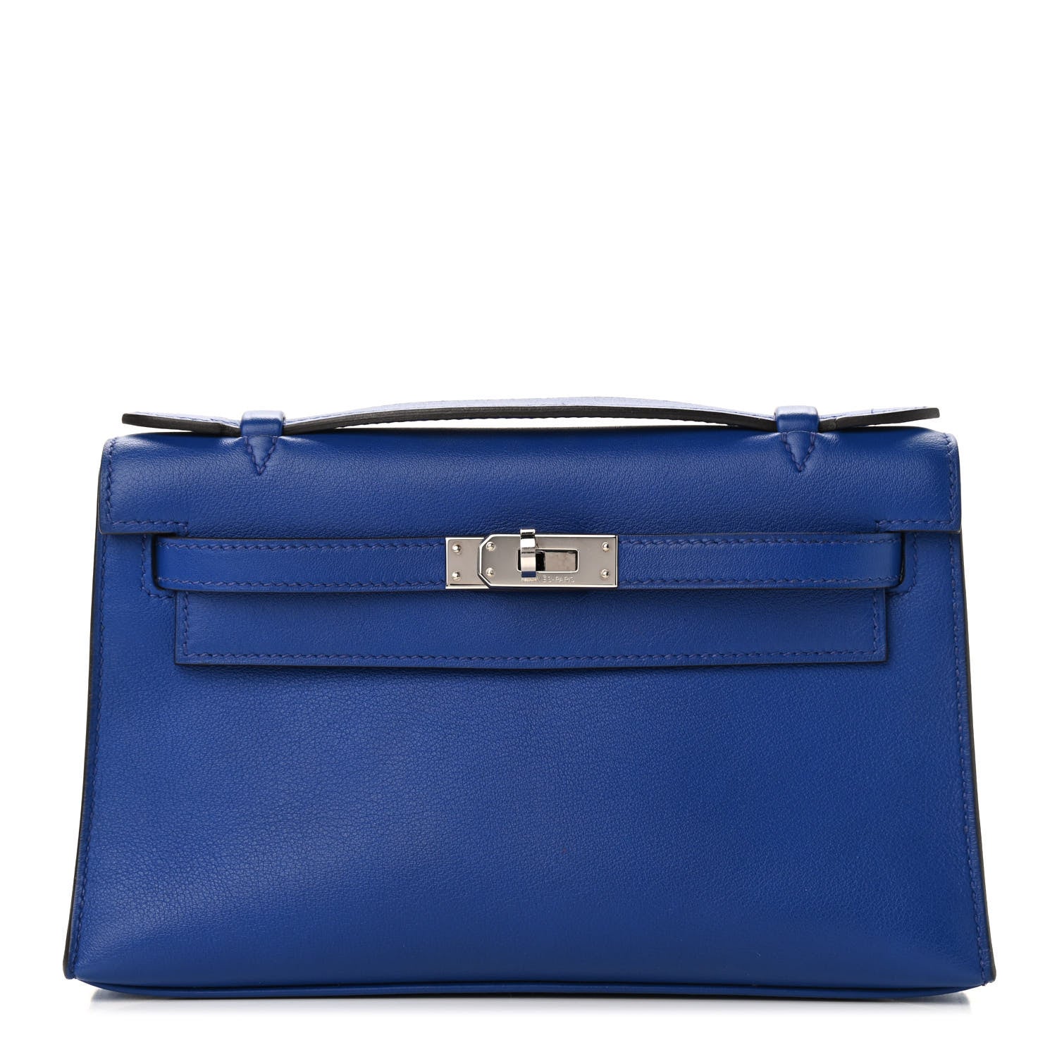 Hermes Swift Kelly Pochette Clutch Bleu Saphir 1 of 8