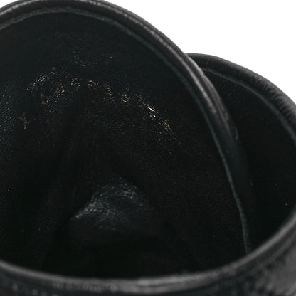 Chanel Crumpled Lambskin Quilted Platform Lace Up Combat Boots 36 Black 8 of 8