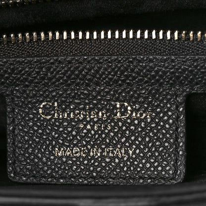 Christian Dior Grained Calfskin Saddle Bag With Strap Black 5 of 8