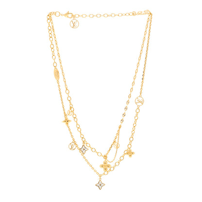 Louis Vuitton Metal Crystal Blooming Supple Necklace 3 of 7